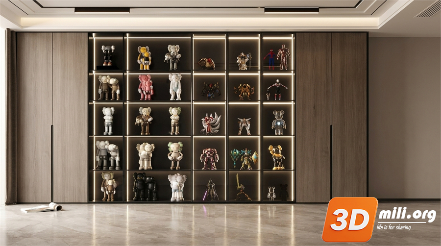Decorative cabinet Skp Files
